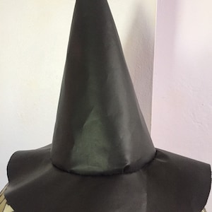 Handmade Faux Leather Witch Hat for Child