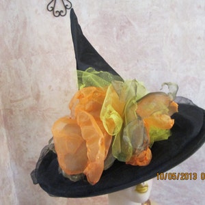 Fall Fantasy Witch Hat - Organza Witch Hat - Fall Fantasy Witch Hat -