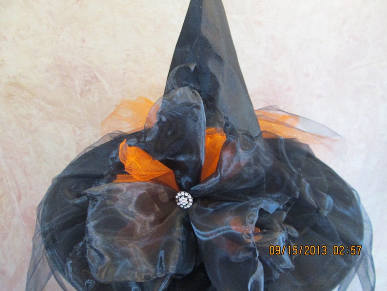 Witch Hat Tulle and Organza Witch Hat Halloween Etsy