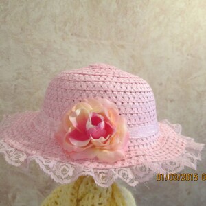 Straw Hat With Roses - Etsy display picture 2