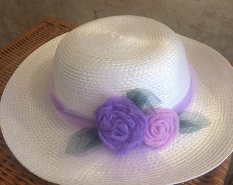 Girls Derby Hat - Girls Church Hat - Girls Tea Party Hat