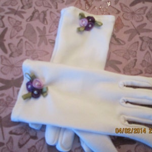 Girls Easter Gloves Girls White Gloves Tea Party gloves Girls dressy gloves FREE SHIPPING image 2