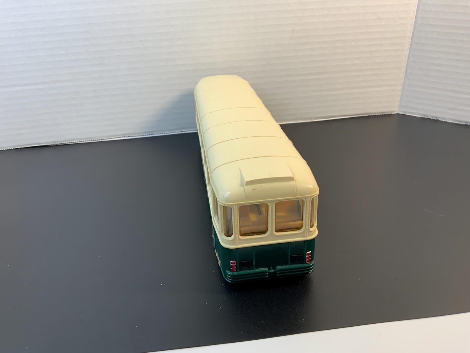 NOREV PLASTIGAM - Saviem SC10U Autobus 1:43 Vert Et Crème (Occasion, Boîte D'origine)