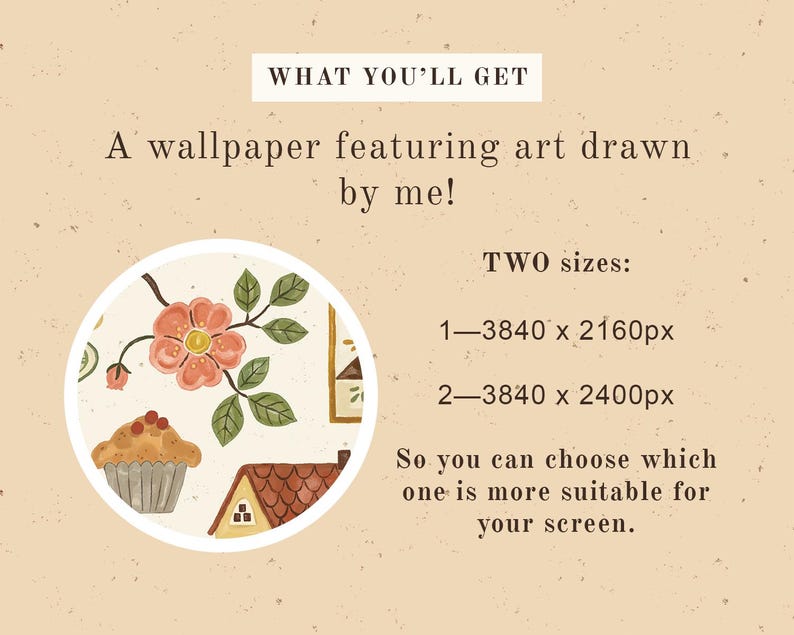 Soft Spring Desktop Soft Spring Desktop Wallpaper | Digital Download | Hand Drawn ...