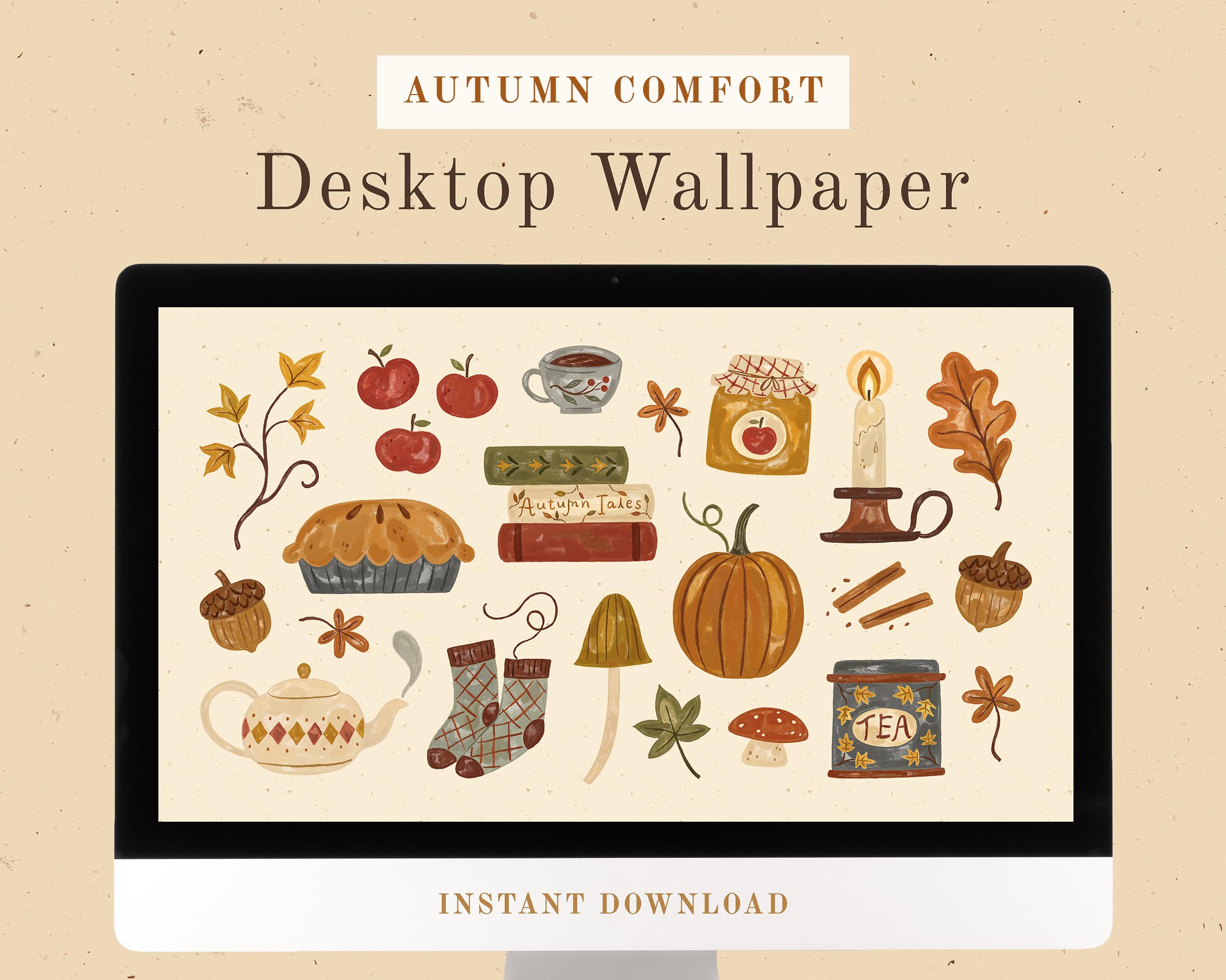 Fall aesthetic laptop wallpaper - Etsy België, image size:2500x2000