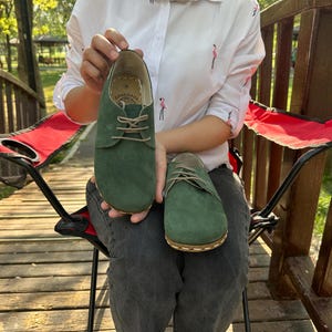 Handmade Leather Oxfords: Barefoot Walking Shoes