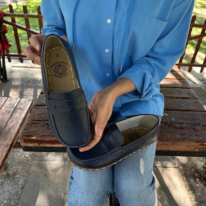 Navy Blue Dress Shoes Women - Etsy