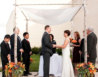 Organza Glas Chuppah Baldachin für Hochzeit