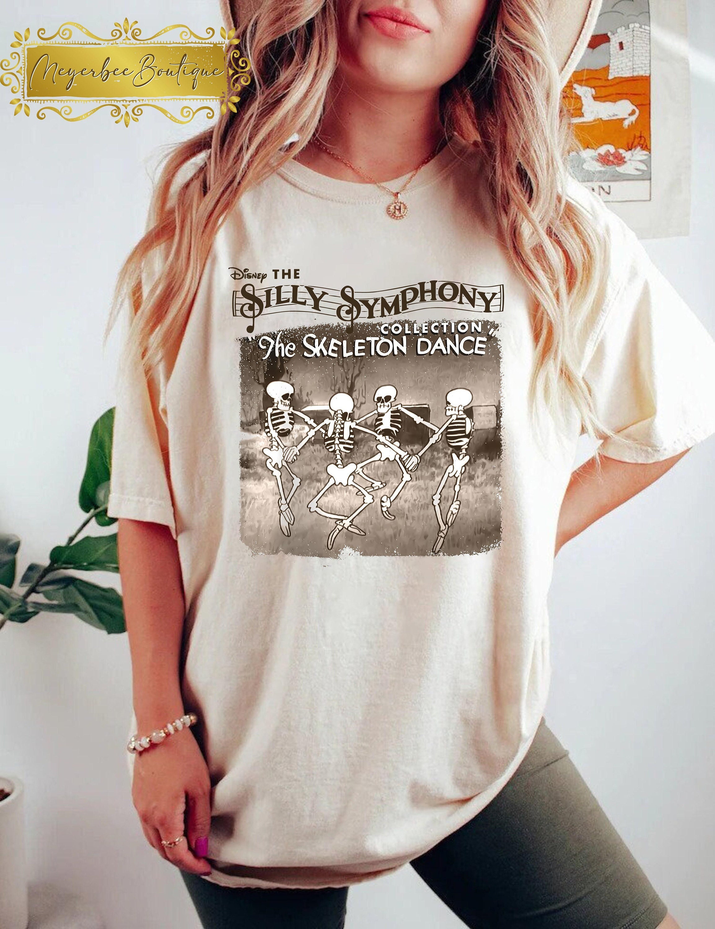 Silly Symphony Skeleton Dance Shirt, Vintage Mickey Silly Symphony