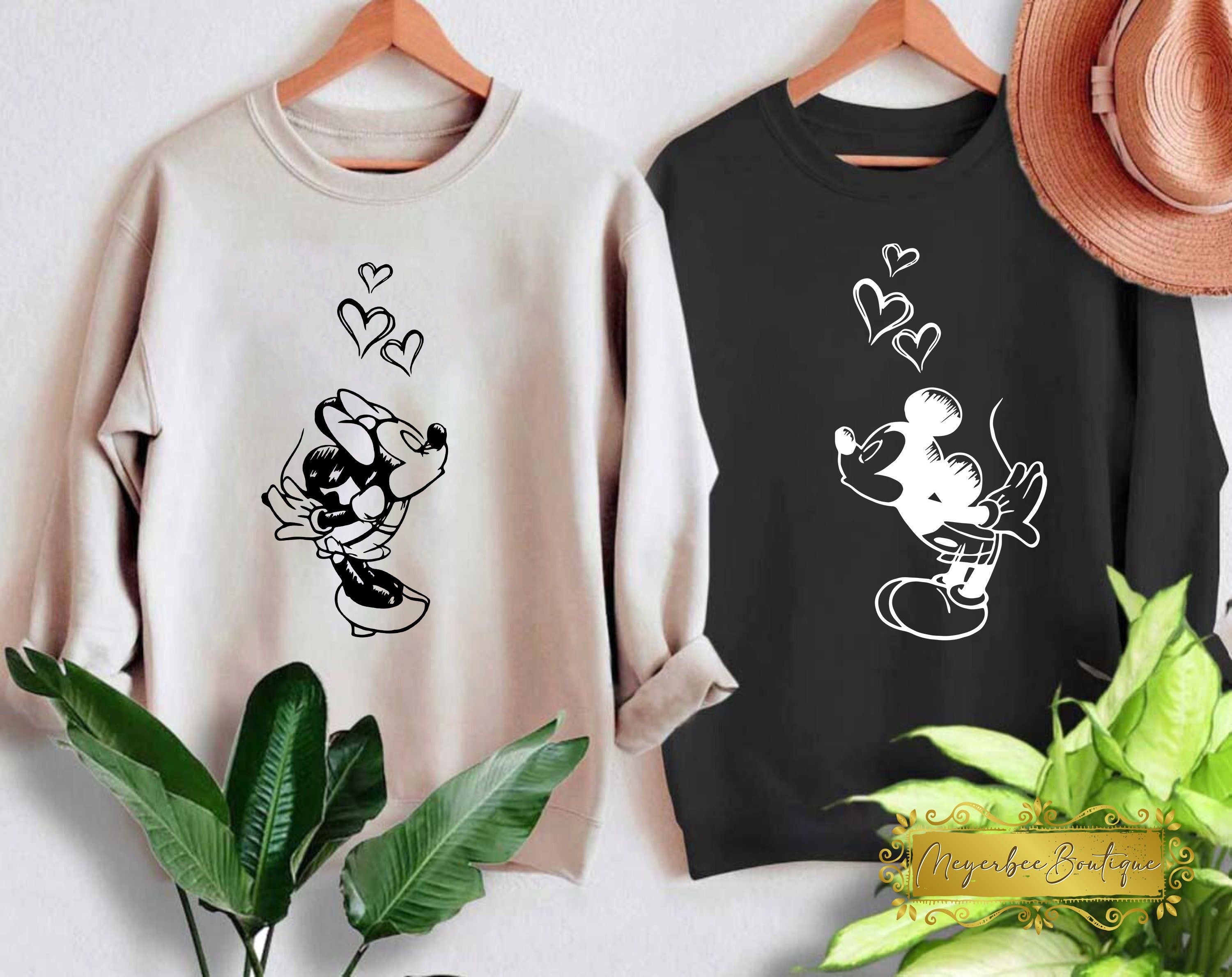 Mickey and minnie couple sweater - Etsy España Mickey and minnie couple sweater - Etsy España