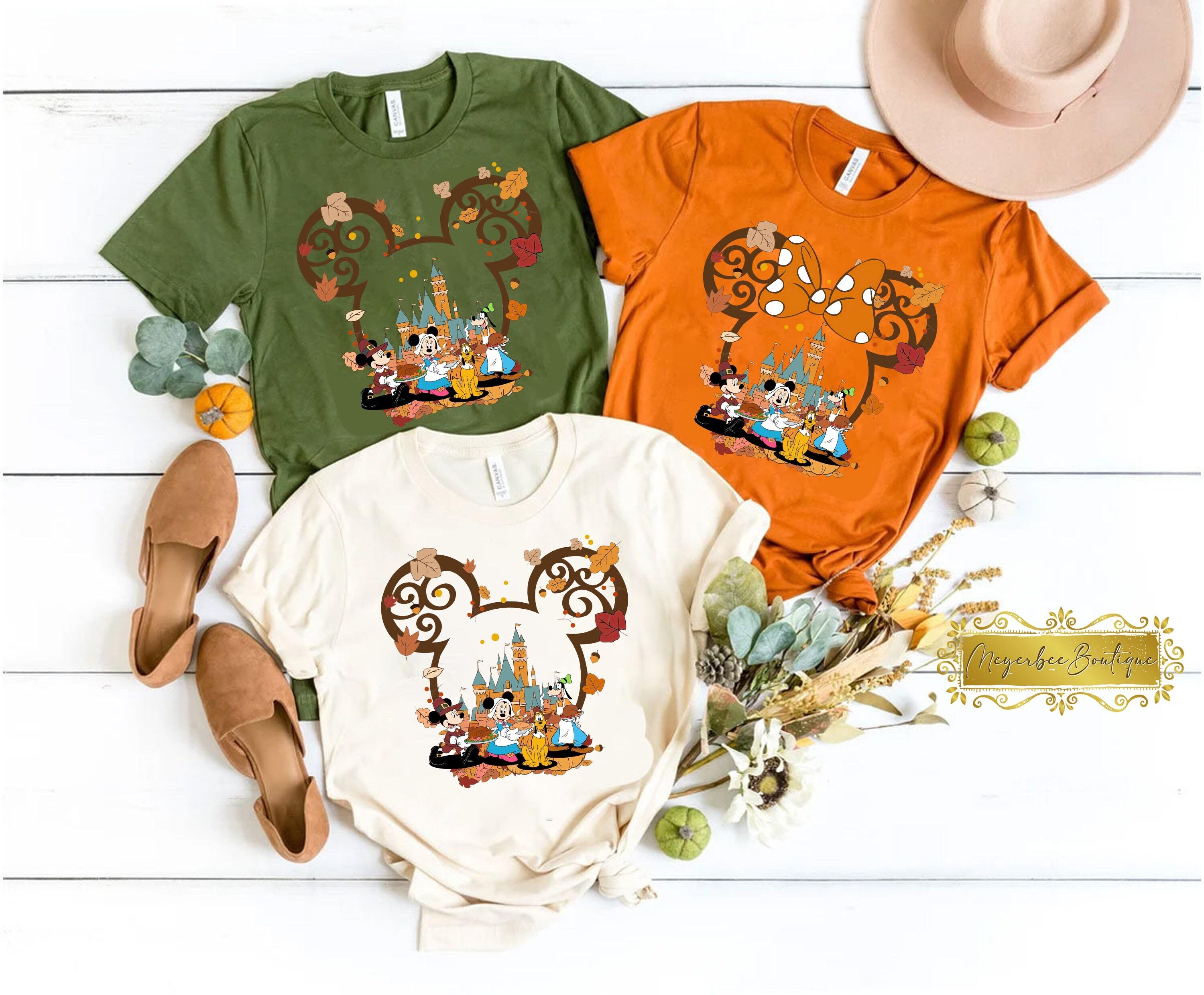 Discover Disney Thanksgiving, Mickey Thanksgiving shirt, Disney Autumn Shirt, Disney Family Shirt