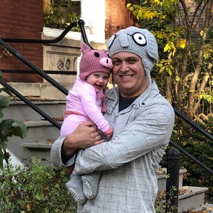 Made to Order crochet Gerald hat, Elephant, Mo Willems, Piggie and Gerald