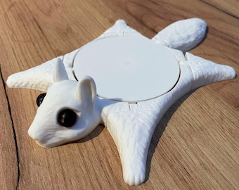 Eichhörnchen Kinetic Coaster 3MF-Datei - Spaß 3D druckbare Getränkehalter (Digitaler Download)