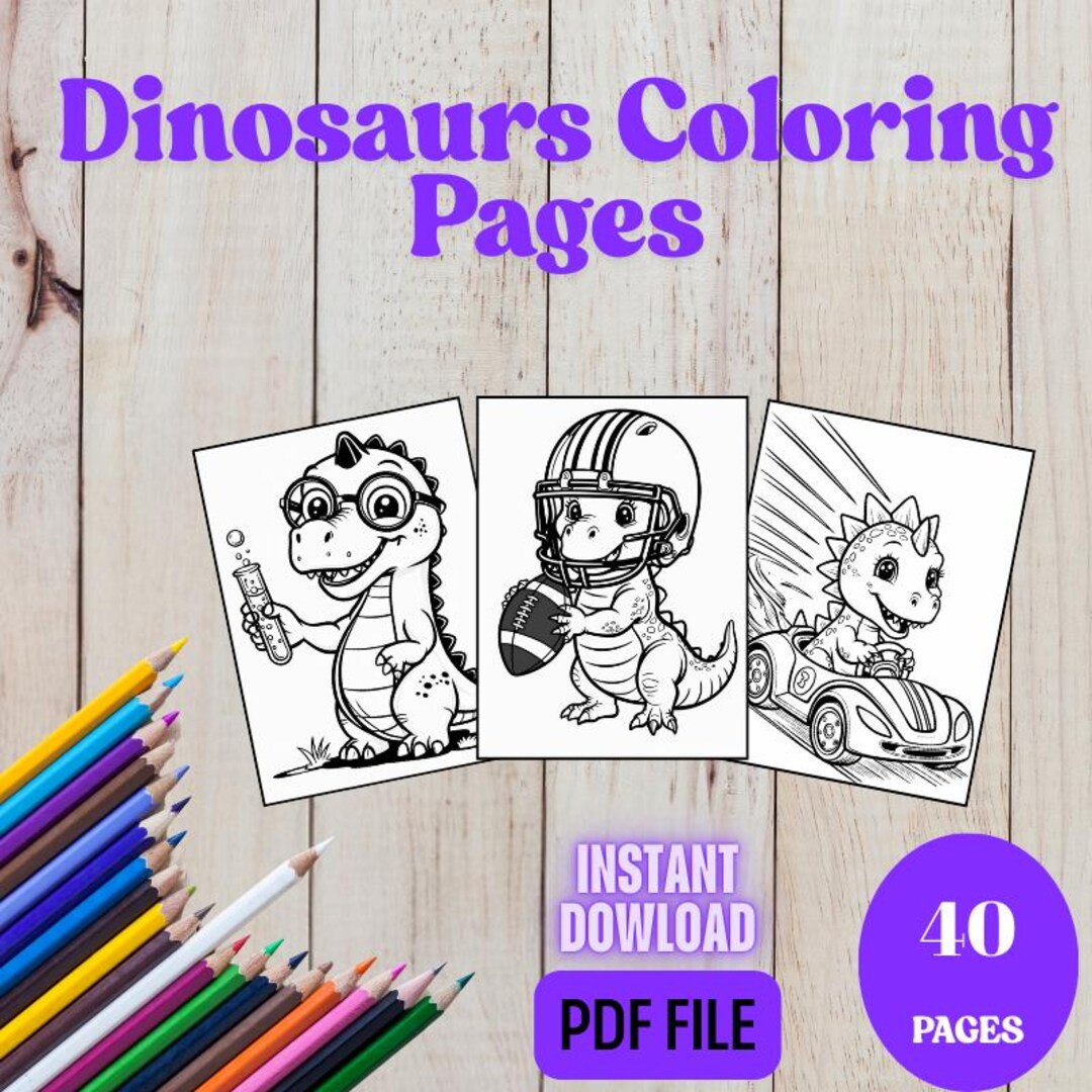 40 Printable Dinosaur Coloring Pages for Kids | Fun Educational ...