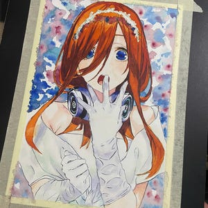 Watercolor manga| Custom anime| Custom watercolor painting | Painting from photo