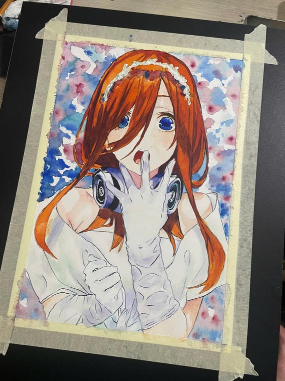 Watercolor manga| Custom anime| Custom watercolor painting | Painting from photo