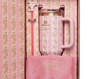 Stanley x LoveShackFancy Ribbon Rose 40oz Quencher Tumbler – Limited Edition NIB