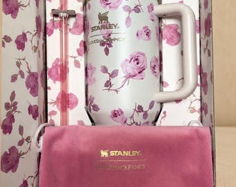 Stanley x LoveShackFancy Ribbon Rose 40oz Quencher Tumbler Becher - Limited Edition NIB