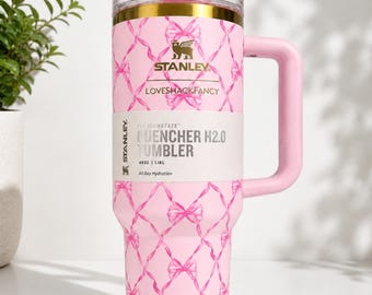 Stanley x LoveShackFancy Ribbon Rose 40oz blusbeker – Limited Edition NIB