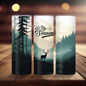 Skinny Tumbler, Elk Wilderness 20 oz Tis the Season, Travel Cup, Insulated Mug, Coffee Tumbler, Holiday Gift, Christmas Cup