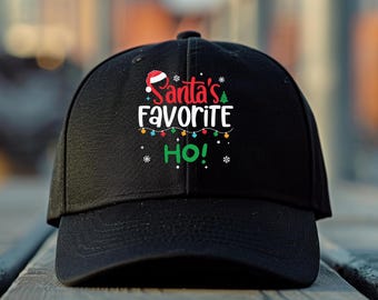 Hatwell Casquette De Baseball Père Noël Brodé En Coton Délavé Rouge - Chapeau Amusant Pour Adultes