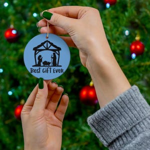 Keramisch ornament, vakantiecadeau, kerstornament, decoratief ornament, beste cadeau ooit, ornament voor huisdecoratie
