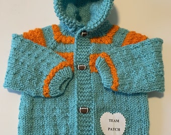 MIAMI DOLPHINS HOODIE  Team patch added no charge....see note below