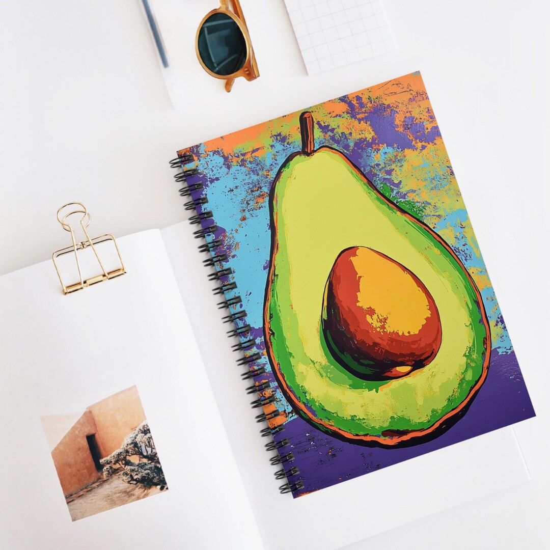 Avocado Spiral Notebook - Etsy