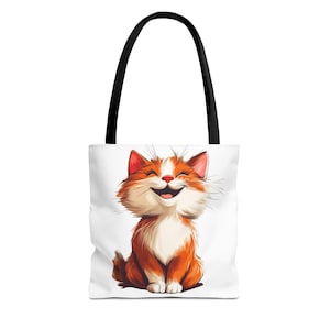 Cheerful Kitty Tote Bag