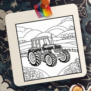 Libro para colorear de la granja para niños: Un día en la granja - Páginas de actividades imprimibles divertidas - Diversión y educación para niños
