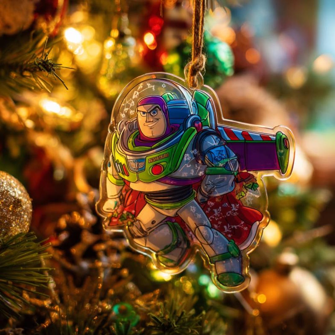 Personalized Toy Story Buzz Lightyear Holographic Christmas Tree ...