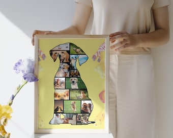 Dog Breed Photo Collage Templates: Custom DIY Wall Art (Canva, Digital Download)