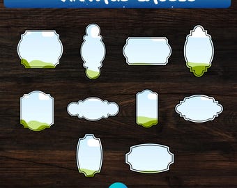 Vintage Canva Frames: Product Mockup Labels (PDF Download)