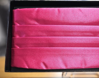 Men&#39;s novelty  Cummerbund Set in Hot Pink color