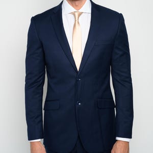 Ensemble 2 pièces (veste et pantalon) bleu marine pour homme