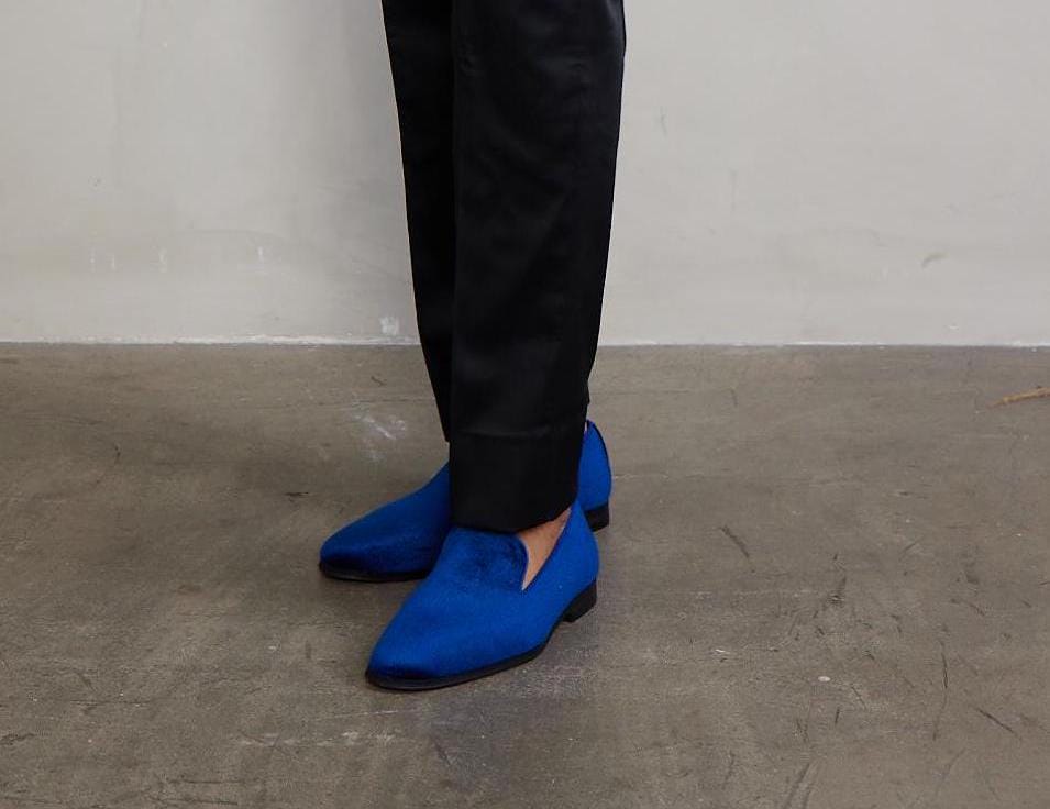 Royal Blue Velvet Loafers: Men's Slip-on Dress Shoes - Etsy Royal Blue Velvet Loafers: Men's Slip-on Dress Shoes - Etsy