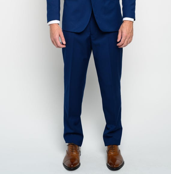 Men's Indigo Dress Pants for formal occasions, weddings, galas, office and everyday wear. Men's Indigo Dress Pants for formal occasions, weddings, galas, office and everyday wear.