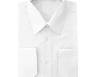 Classic White Dress Shirt for Men for Weddings, Galas, Proms, Office, or Everyday Use