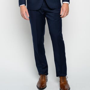 Men&#39;s Navy Dress Pants for formal occasions, weddings, galas, office and everyday wear.