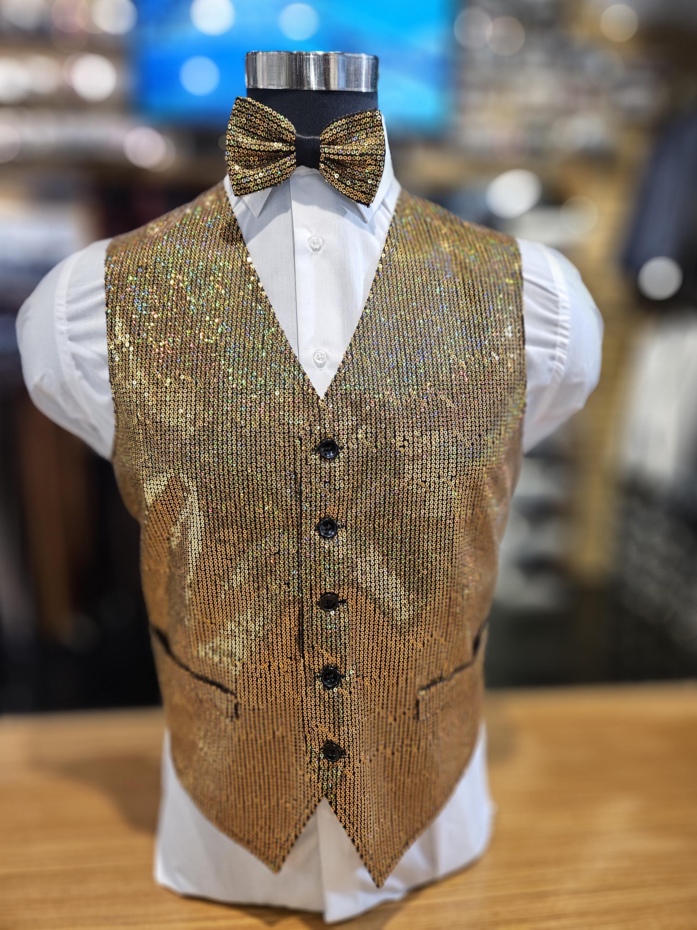 gold dress vest Steampunk Gold Suit Vest Steampunk Outfit