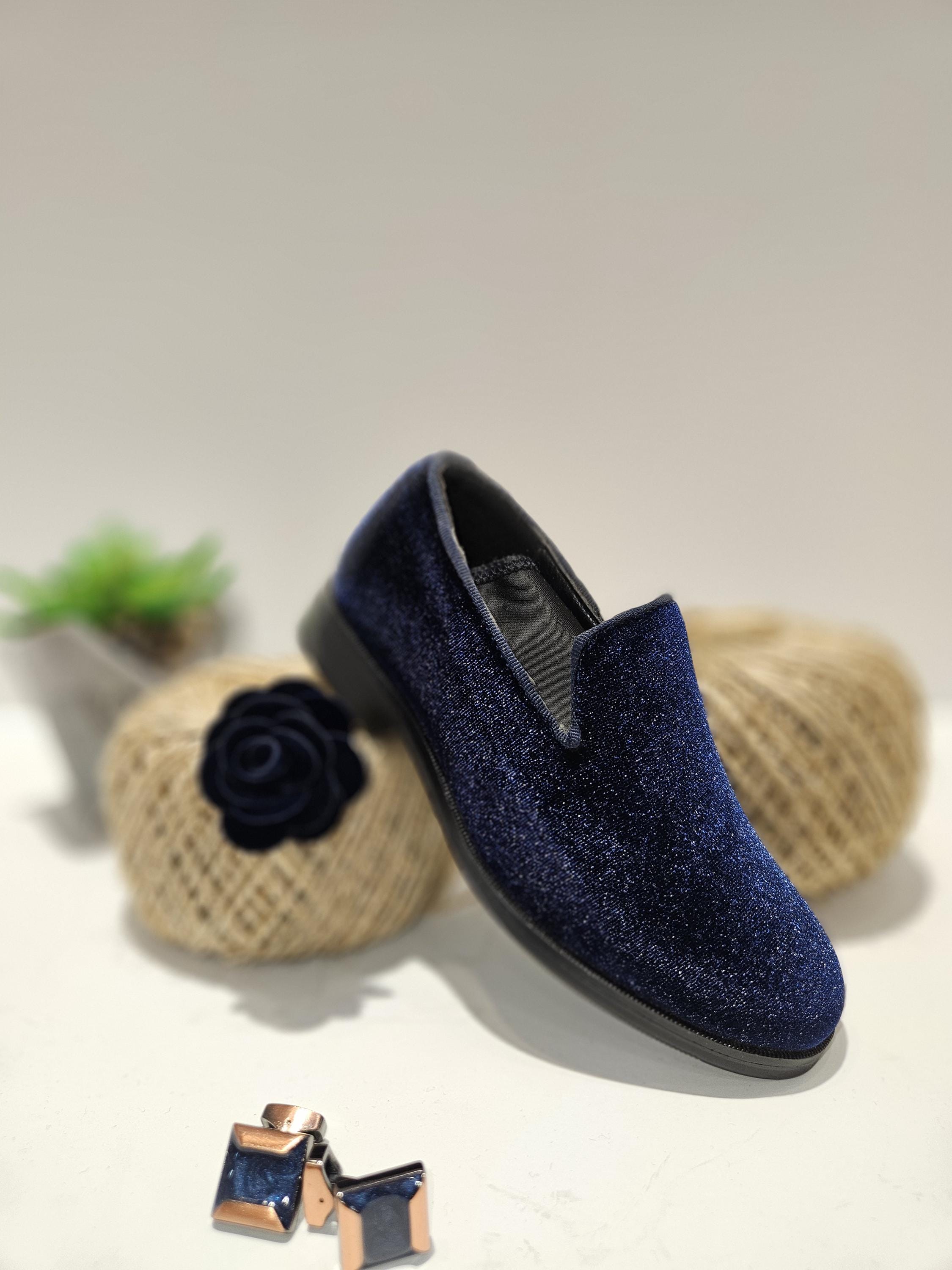 Venetian Elegant dark blue Velvet boys Loafers Berwick 1707 Palma Flex Men main image 4