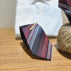 Textured Necktie Set: Red and Black, Formal Events