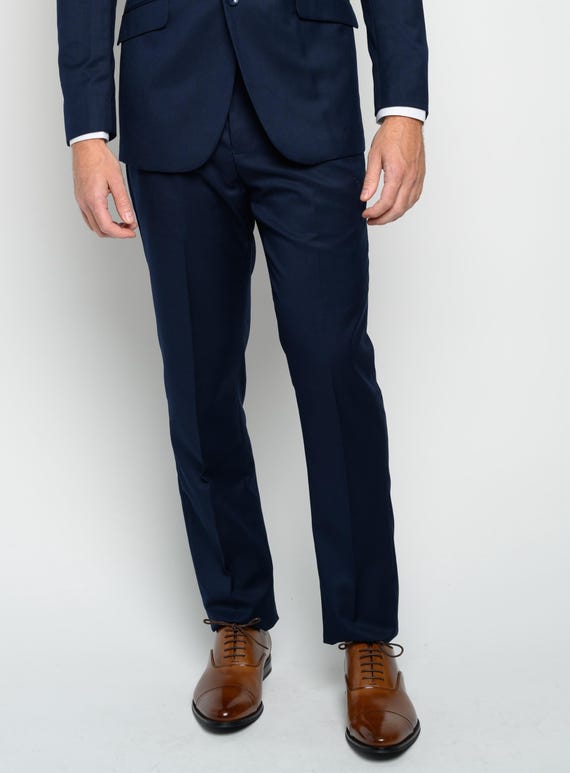 Men's Navy Dress Pants for formal occasions, weddings, galas, office and everyday wear. Men's Navy Dress Pants for formal occasions, weddings, galas, office and everyday wear.