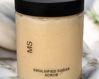Mango Emulsified Sugar Scrub | Shea Butter Body Polish, Exfoliating Natural Skincare