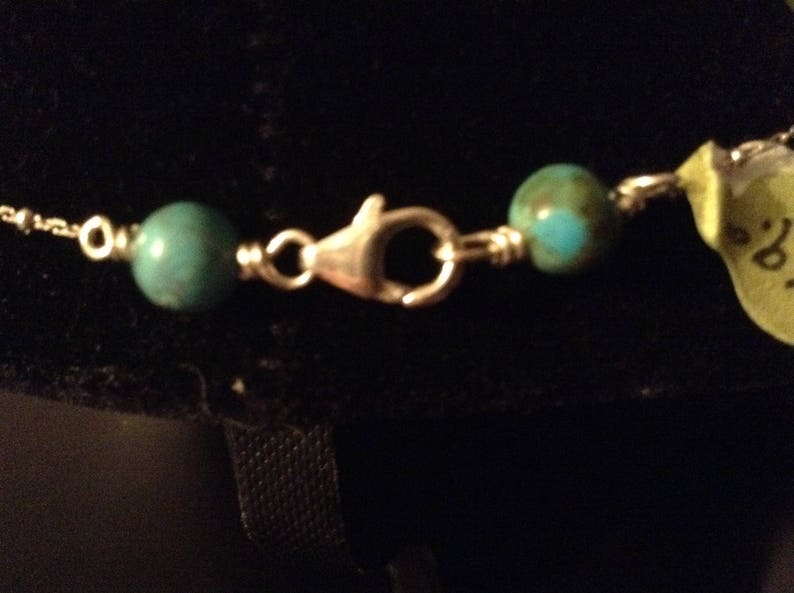 Anhui Turquoise Station Necklace and Earring Set
