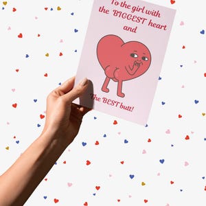 Carte d'amour amusante pour elle : carte mignonne et ludique pour la Saint-Valentin, un anniversaire ou une carte d'anniversaire