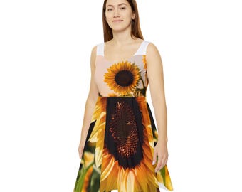 navy blue dress for baby girl 90's Empire Waist Sunflower Dress – Community Thrift and Vintage