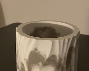 Handmade marble concrete planter