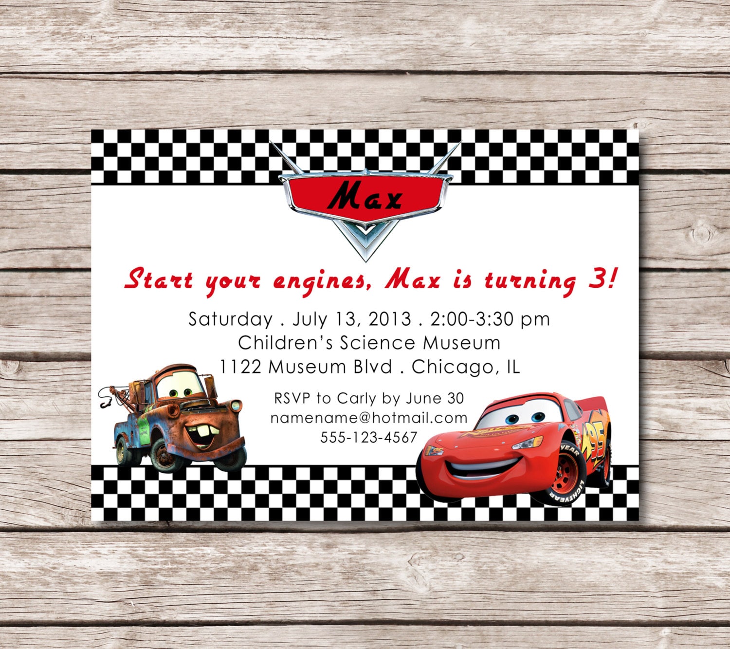 cars lightning mcqueen theme birthday invitation digital etsy lightning mcqueen birthday invitation
