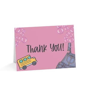 Tarjetas de felicitación divertidas para niños, notas de agradecimiento, tarjetas de cumpleaños, tarjetas para el aula y un divertido juego de papelería inspirado en la Sra. Rachel.